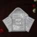 Glitter Invitation Card with Paper Tape Christmas Greeting Card with Envelope 